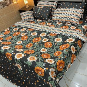 7 Piece Printed Comforter Set – Luxurious Comfort & Style