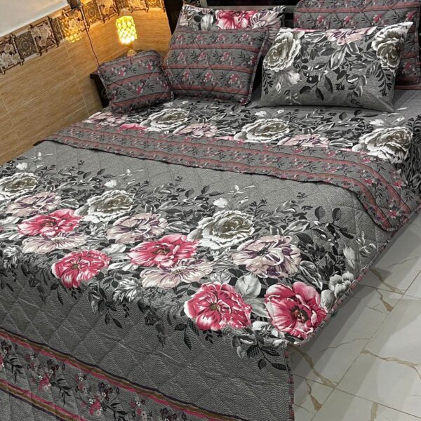 7 Piece Printed Comforter Set – Luxurious Comfort & Style