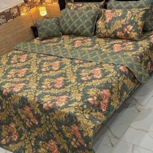 7 Piece Printed Comforter Set – Luxurious Comfort & Style