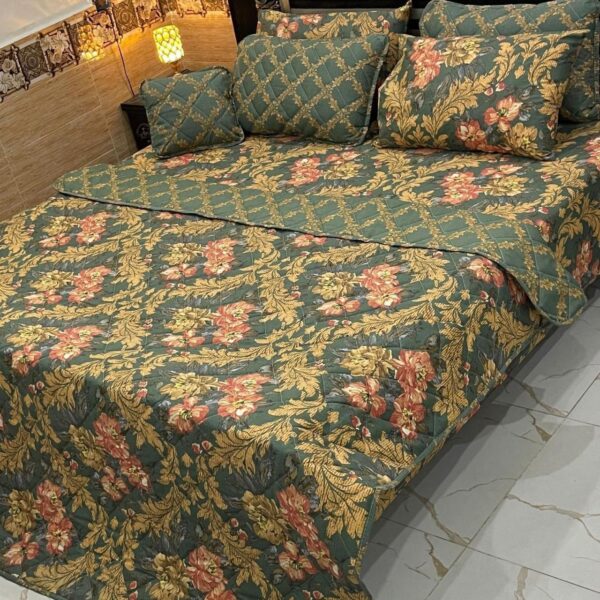 7 Piece Printed Comforter Set – Luxurious Comfort & Style