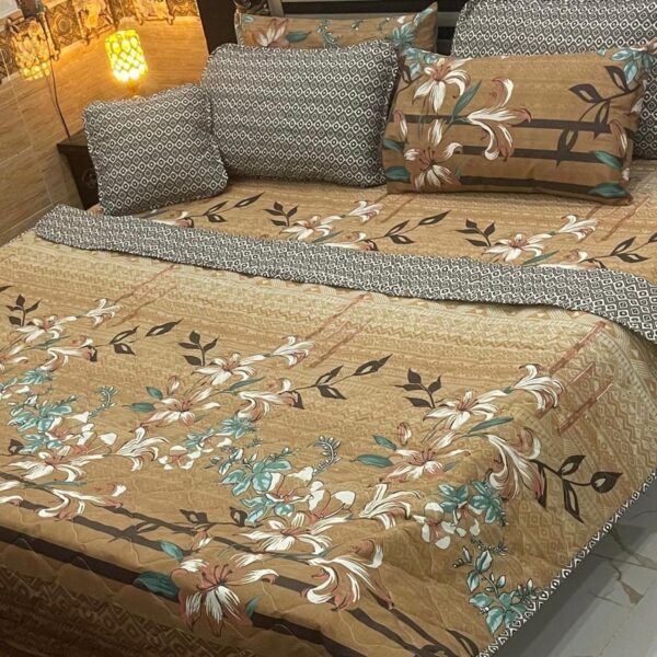 7 Piece Printed Comforter Set – Luxurious Comfort & Style