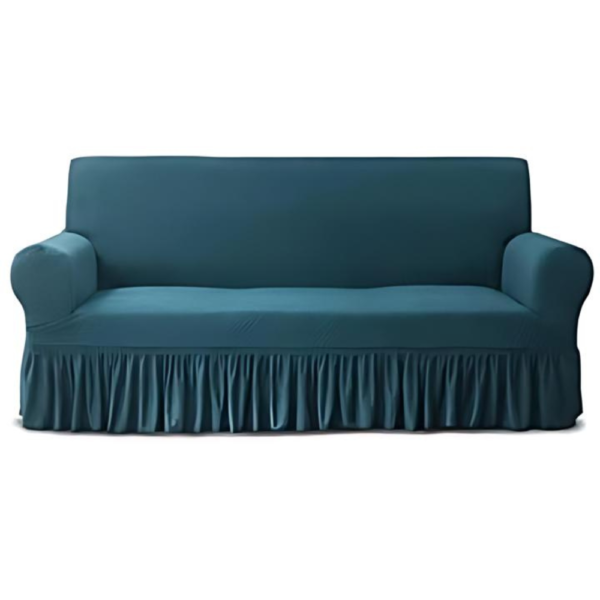 Dark Teal Blue Sofa Cover
